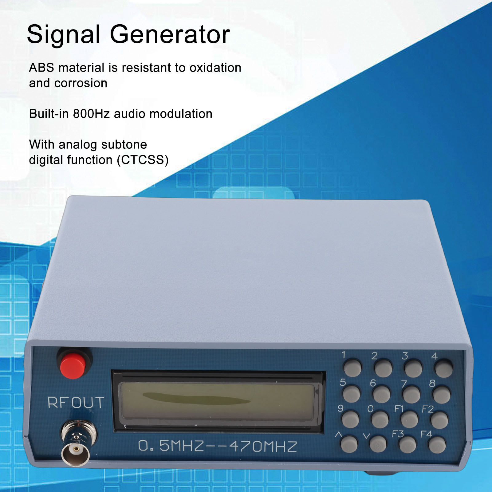 Generador de señales de radiof - Rf Signal Generator 0.5Mhz To 470Mhz reseña y precio